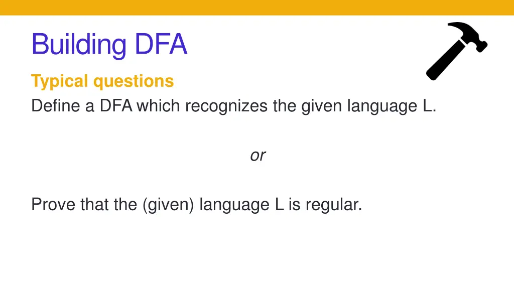 building dfa