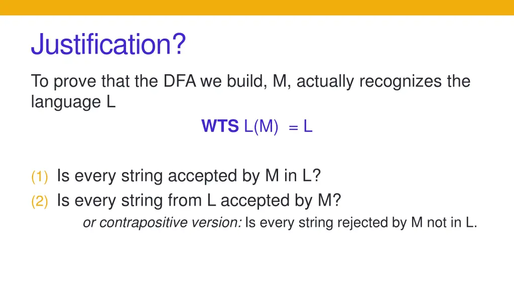 justification