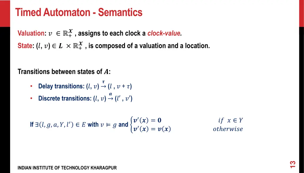 timed automaton semantics
