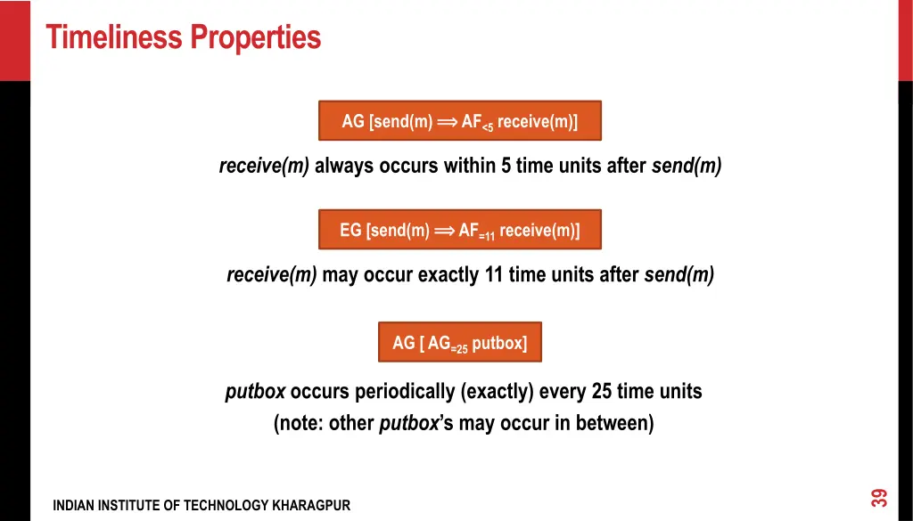 timeliness properties