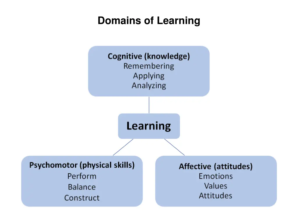 domains of learning