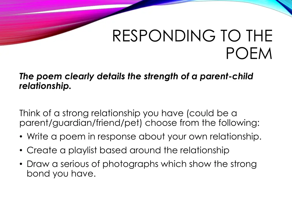 responding to the