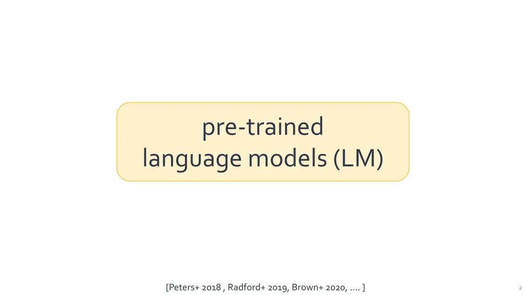 pre trained language models lm
