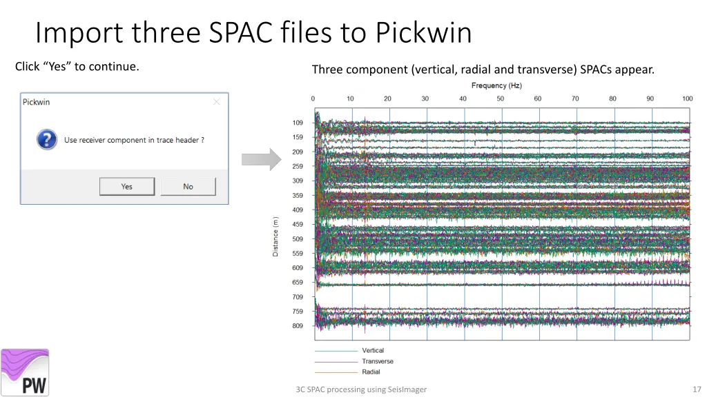 import three spac files to pickwin 1