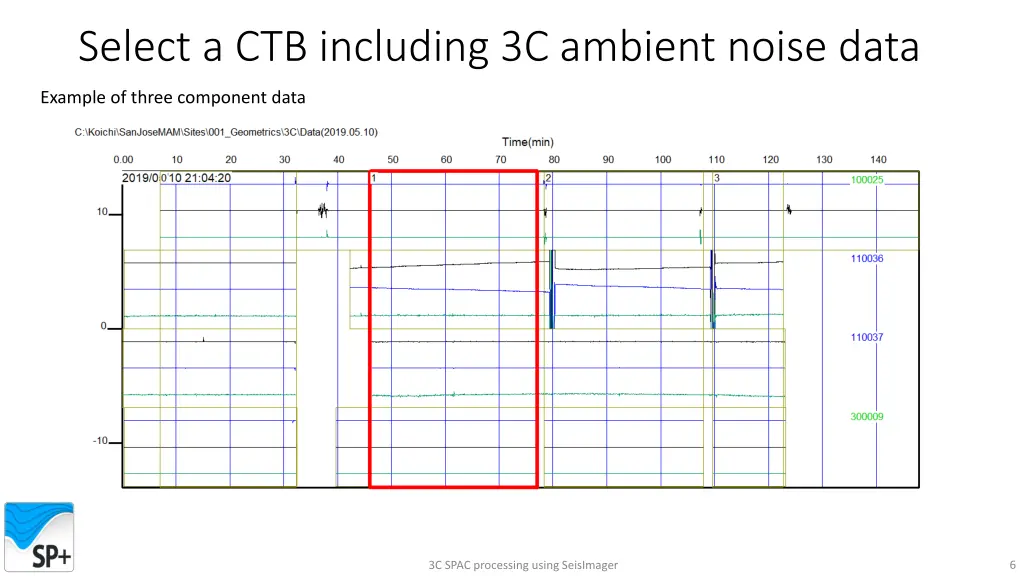 select a ctb including 3c ambient noise data