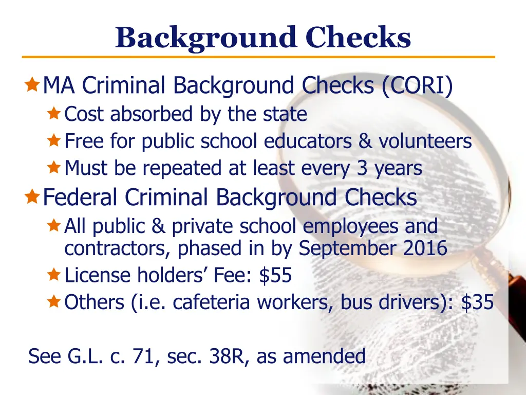 background checks