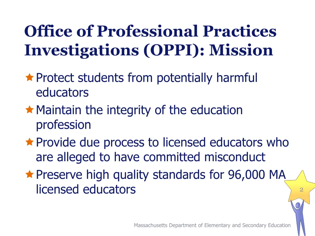 office of professional practices investigations