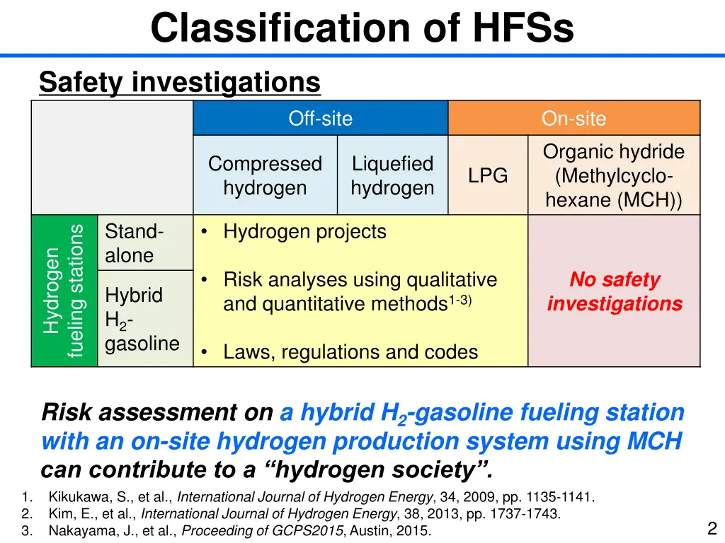 classification of hfss safety investigations