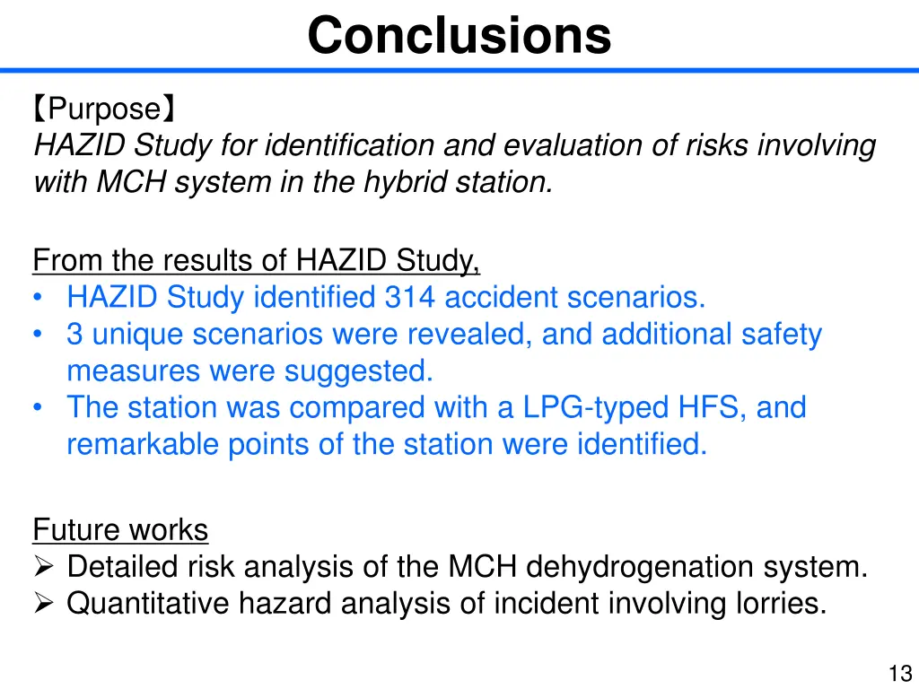 conclusions