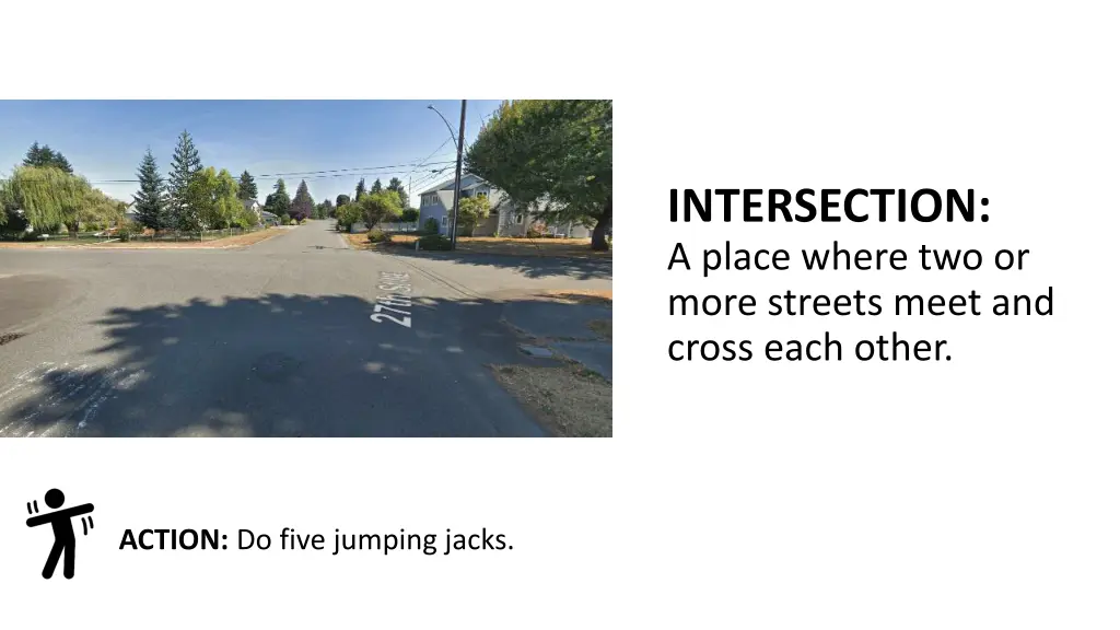 intersection a place where two or more streets