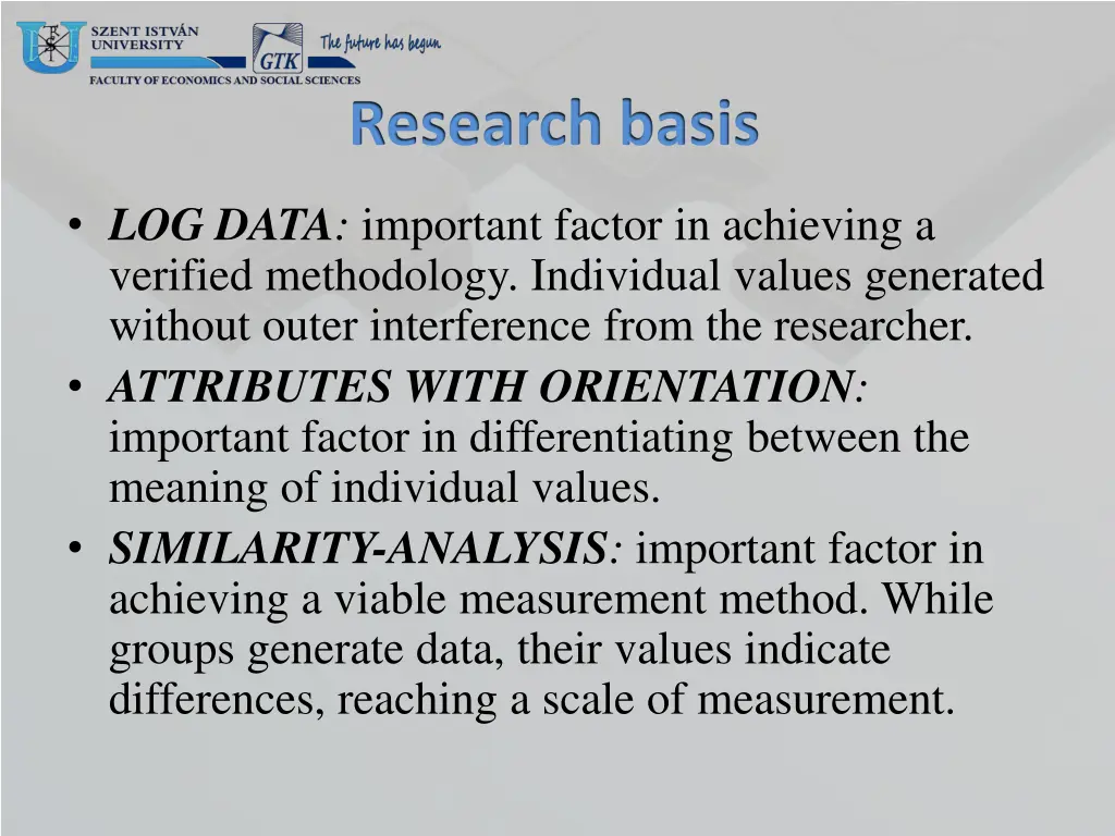 research basis