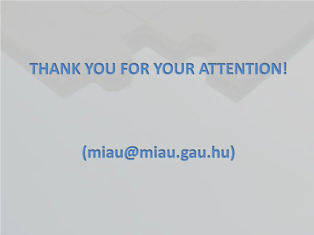 thank you for your attention