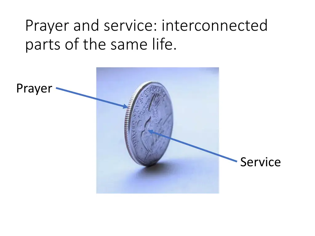 prayer and service interconnected parts