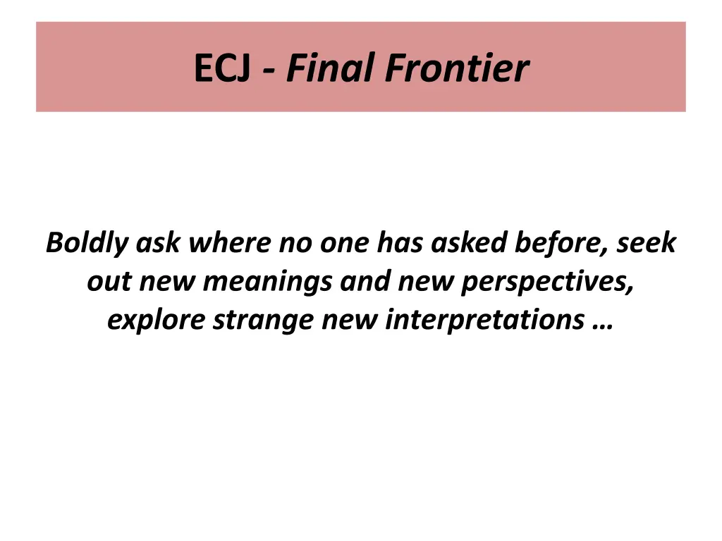 ecj final frontier