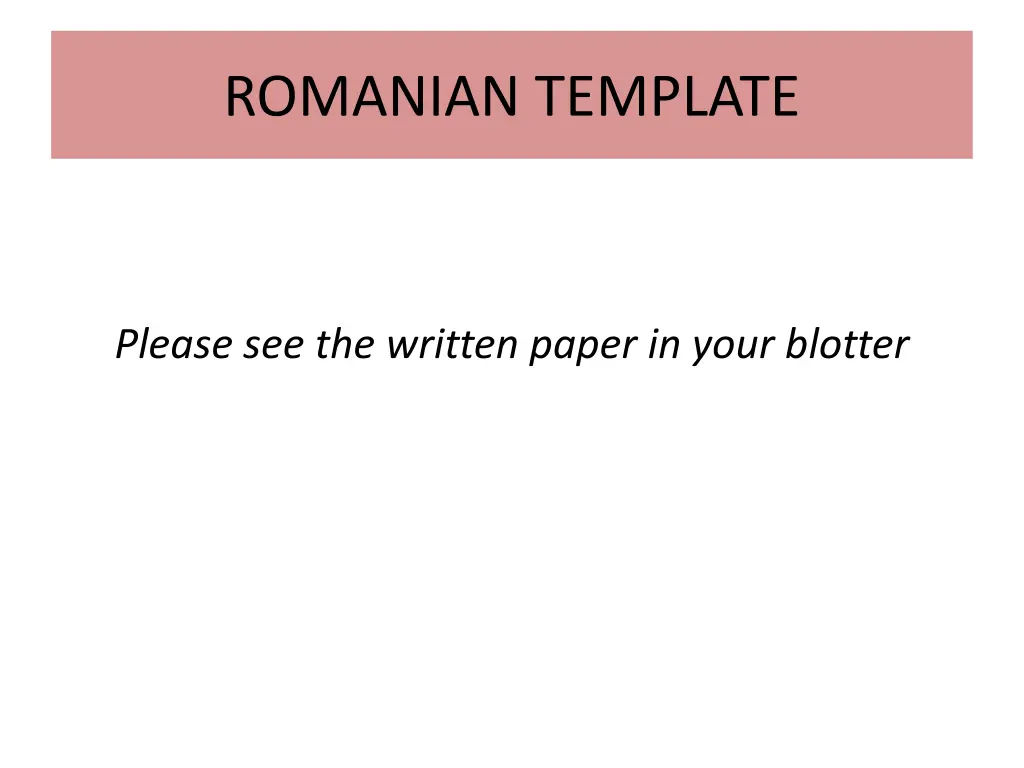 romanian template 1
