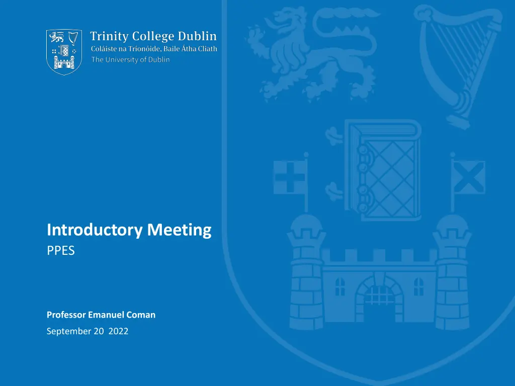 introductory meeting ppes