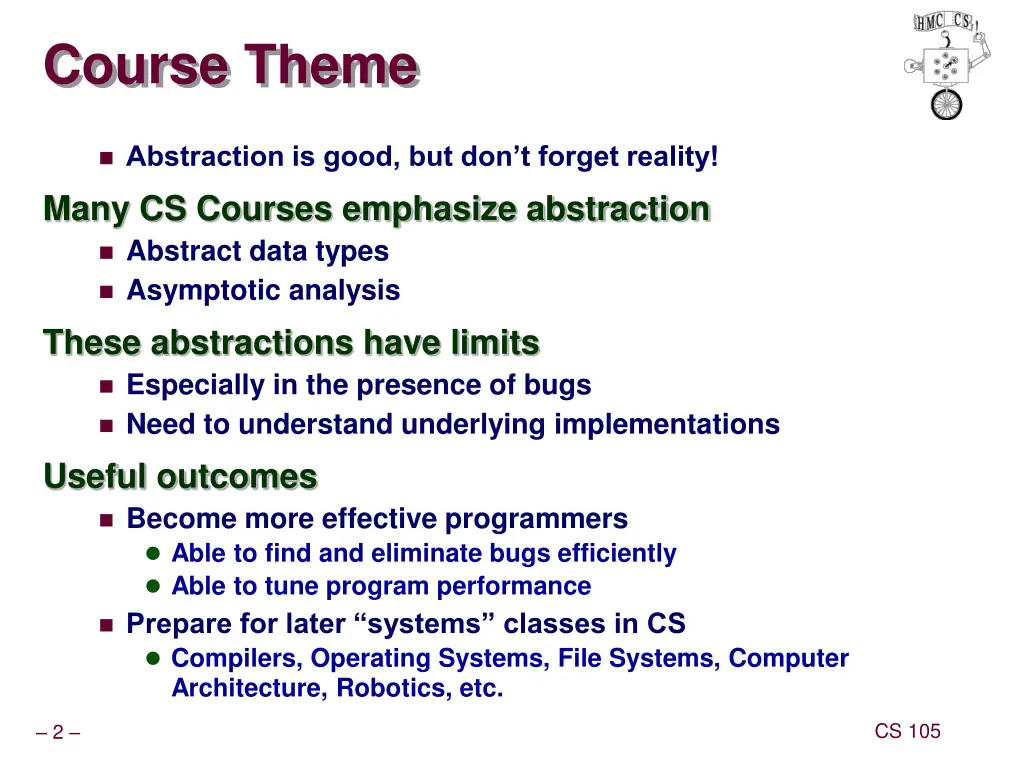 course theme