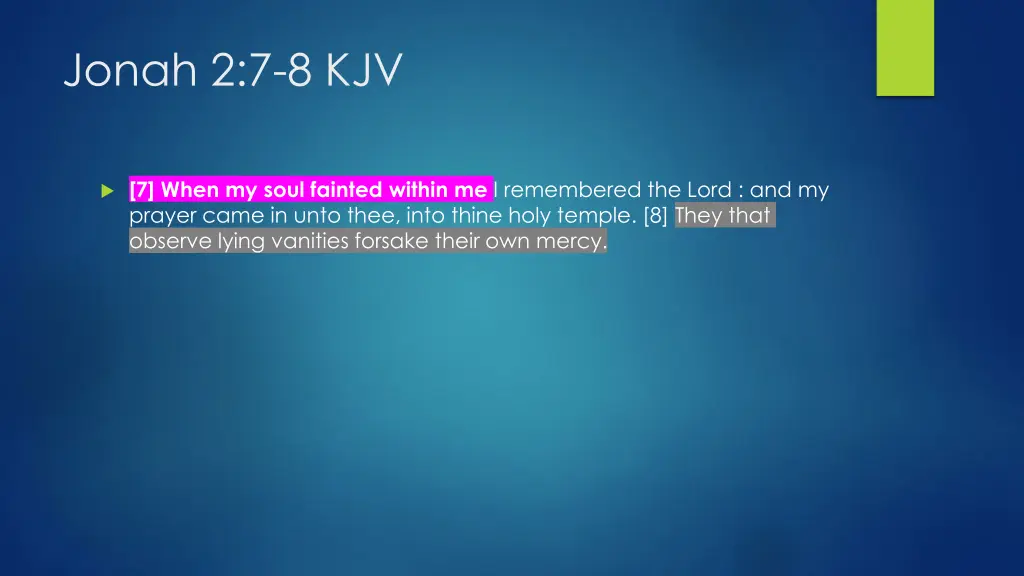 jonah 2 7 8 kjv