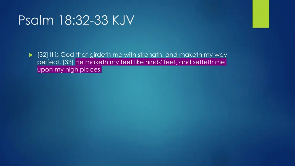 psalm 18 32 33 kjv
