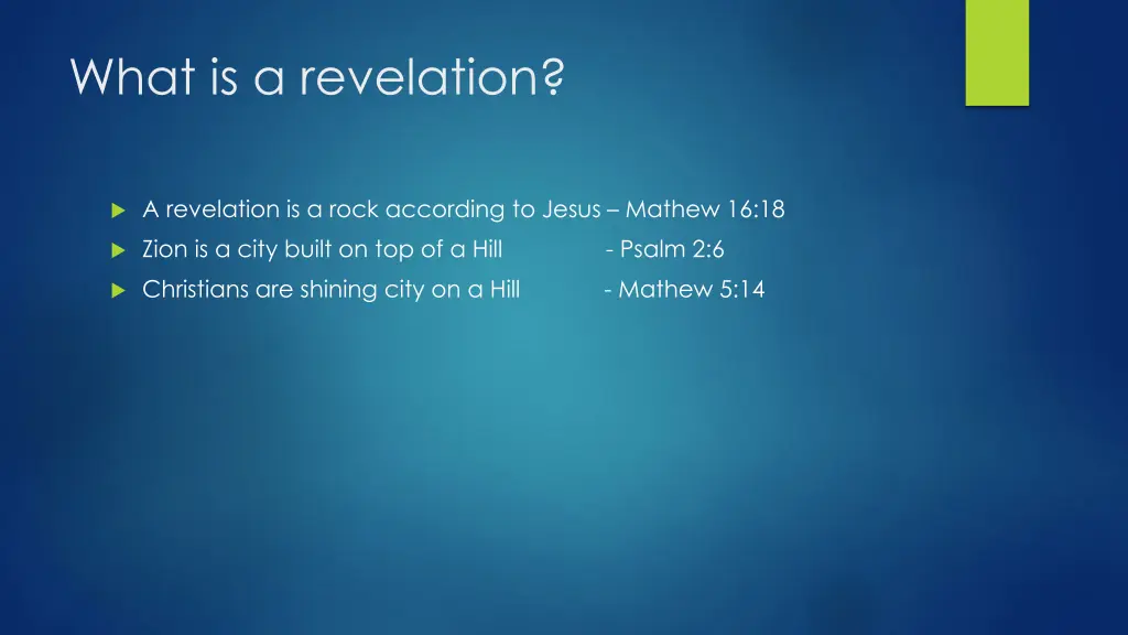 what is a revelation