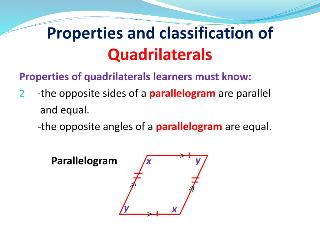 properties and classification of quadrilaterals 2