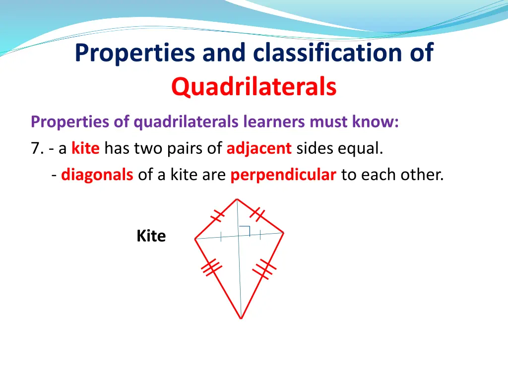 properties and classification of quadrilaterals 7