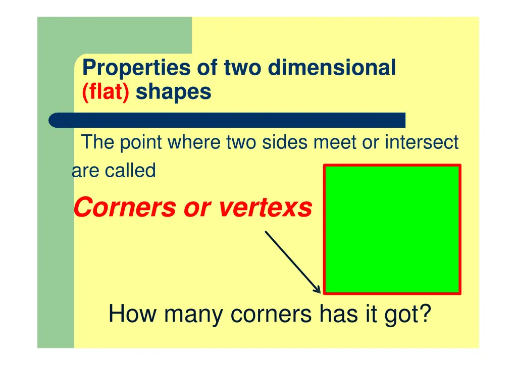 properties of two dimensional flat shapes 1