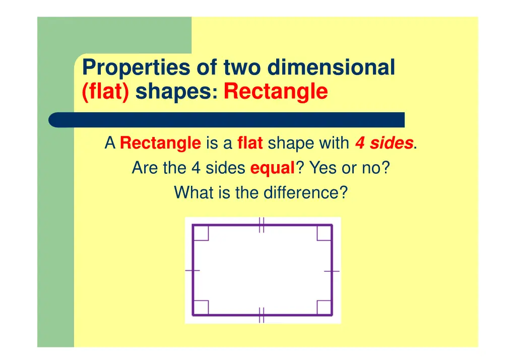 properties of two dimensional flat shapes 3