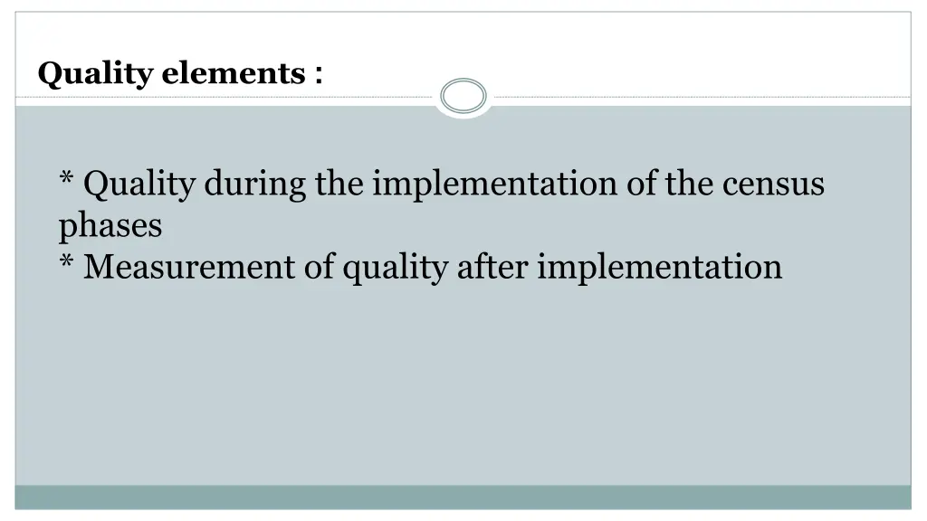 quality elements