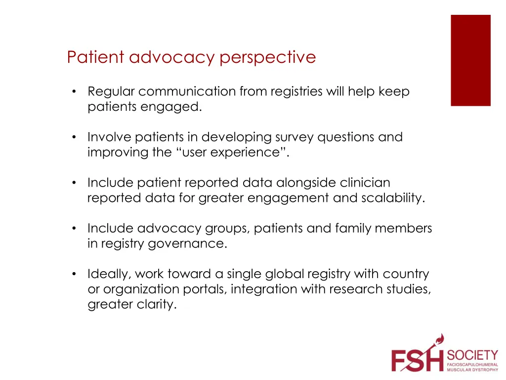 patient advocacy perspective
