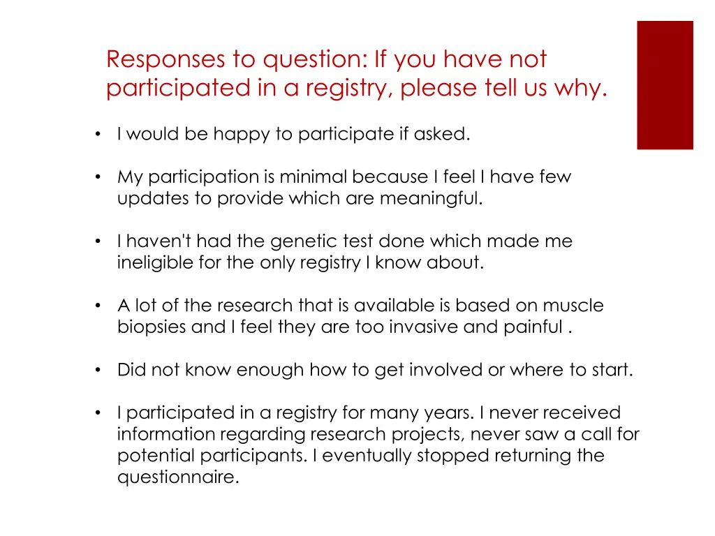 responses to question if you have