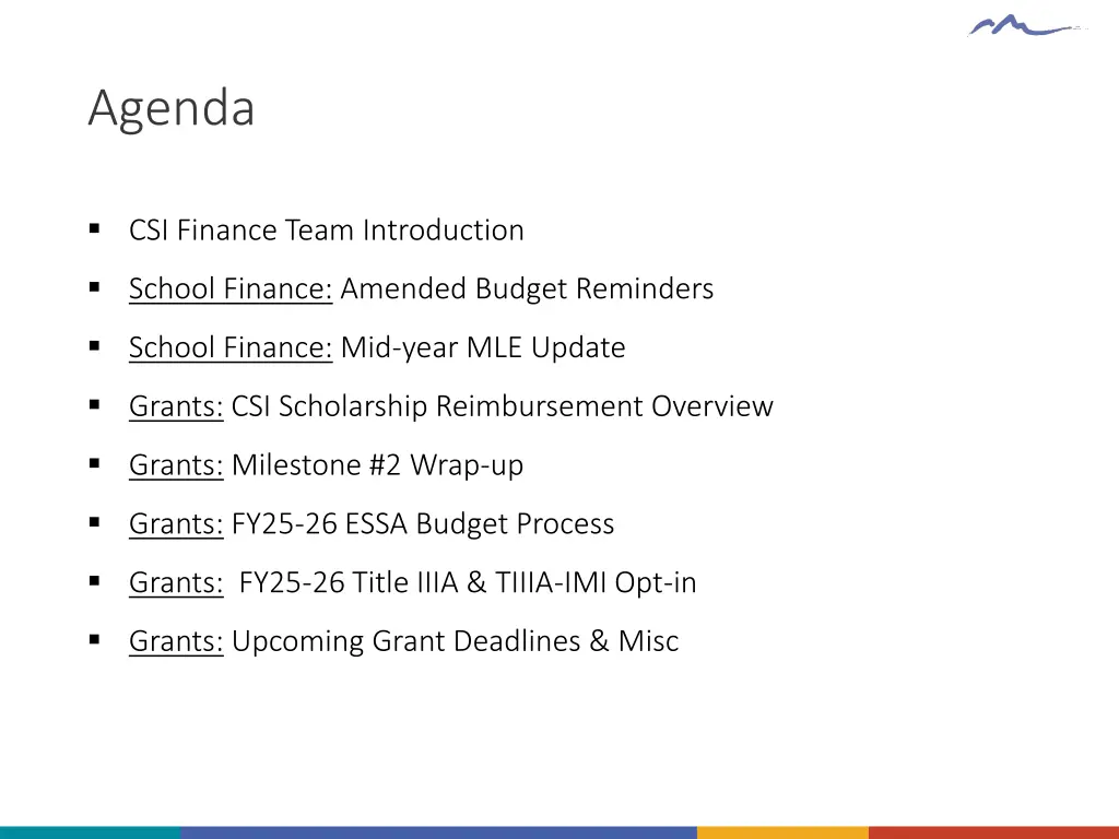 agenda