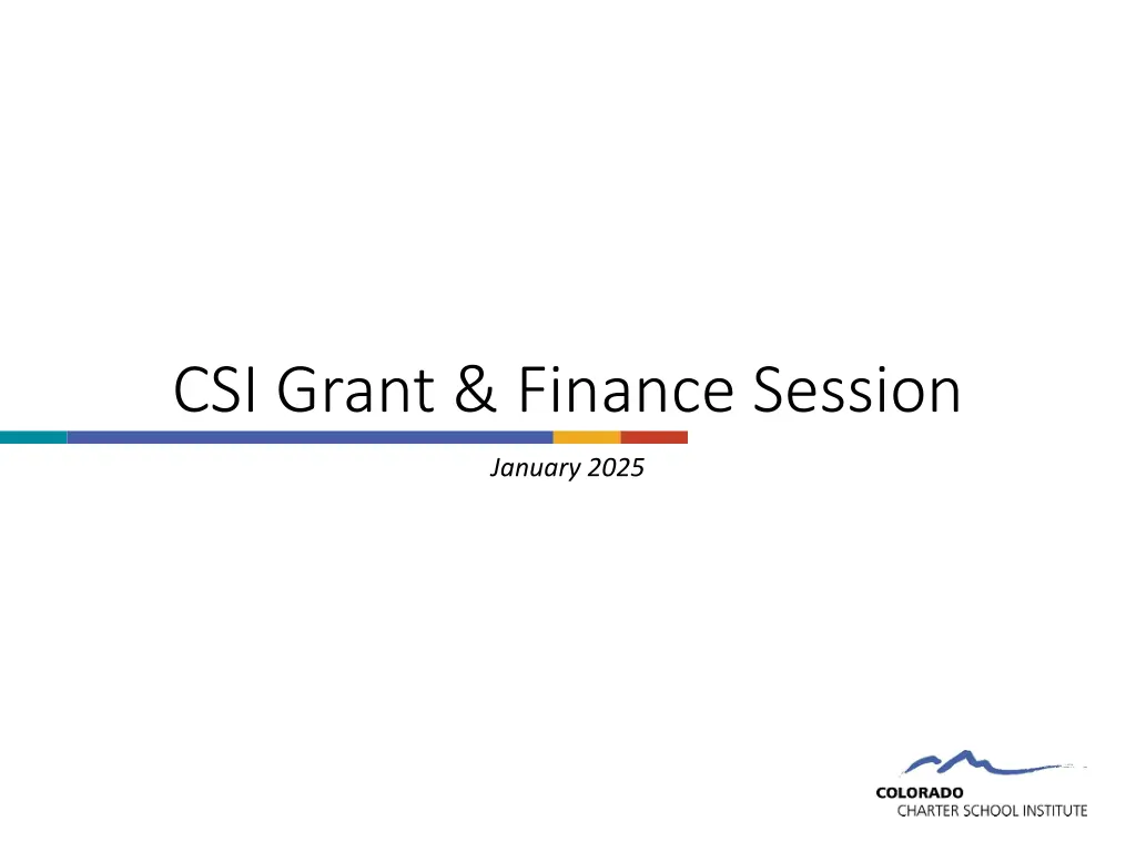 csi grant finance session