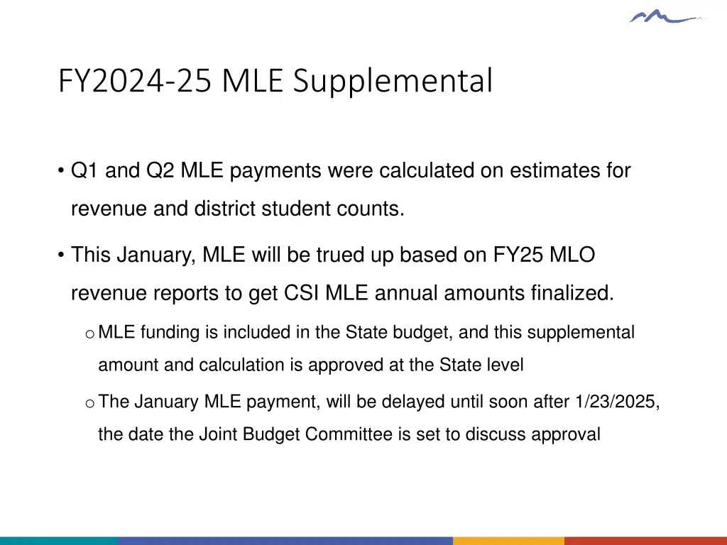 fy2024 25 mle supplemental