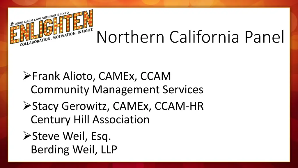 northern california panel