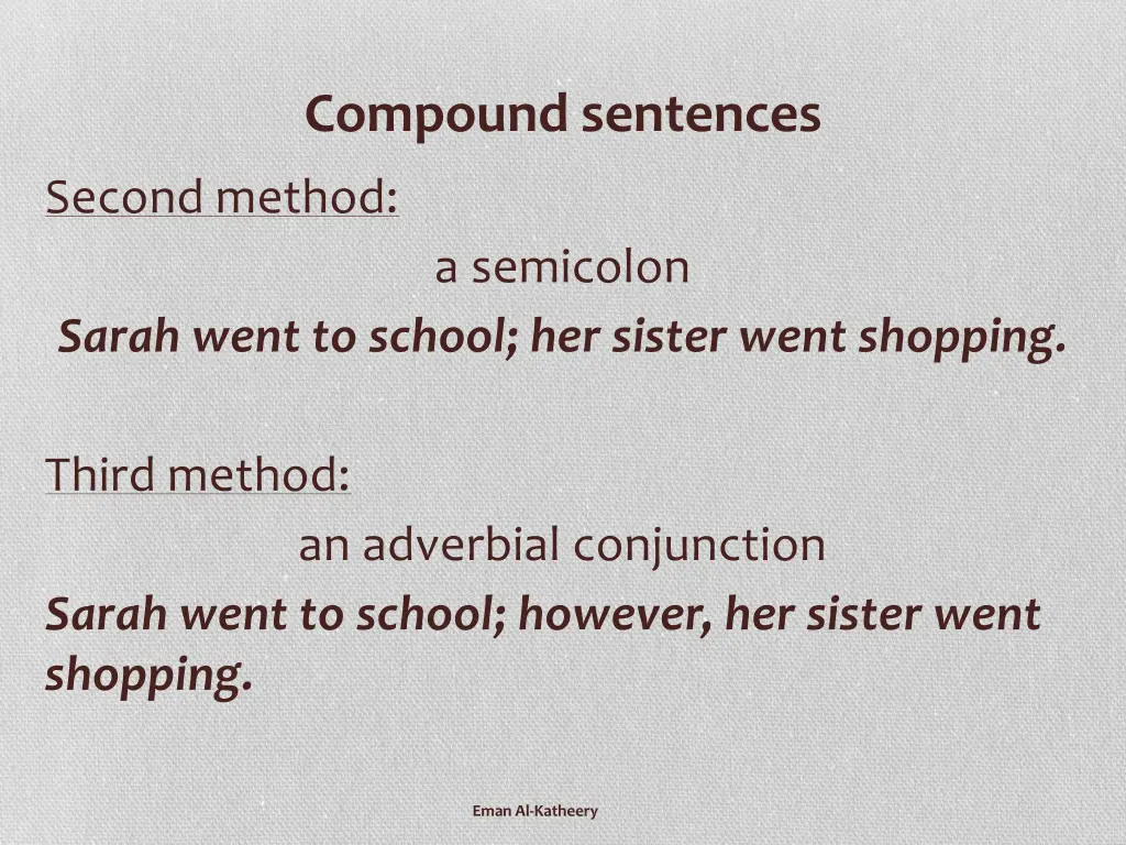 compound sentences 1