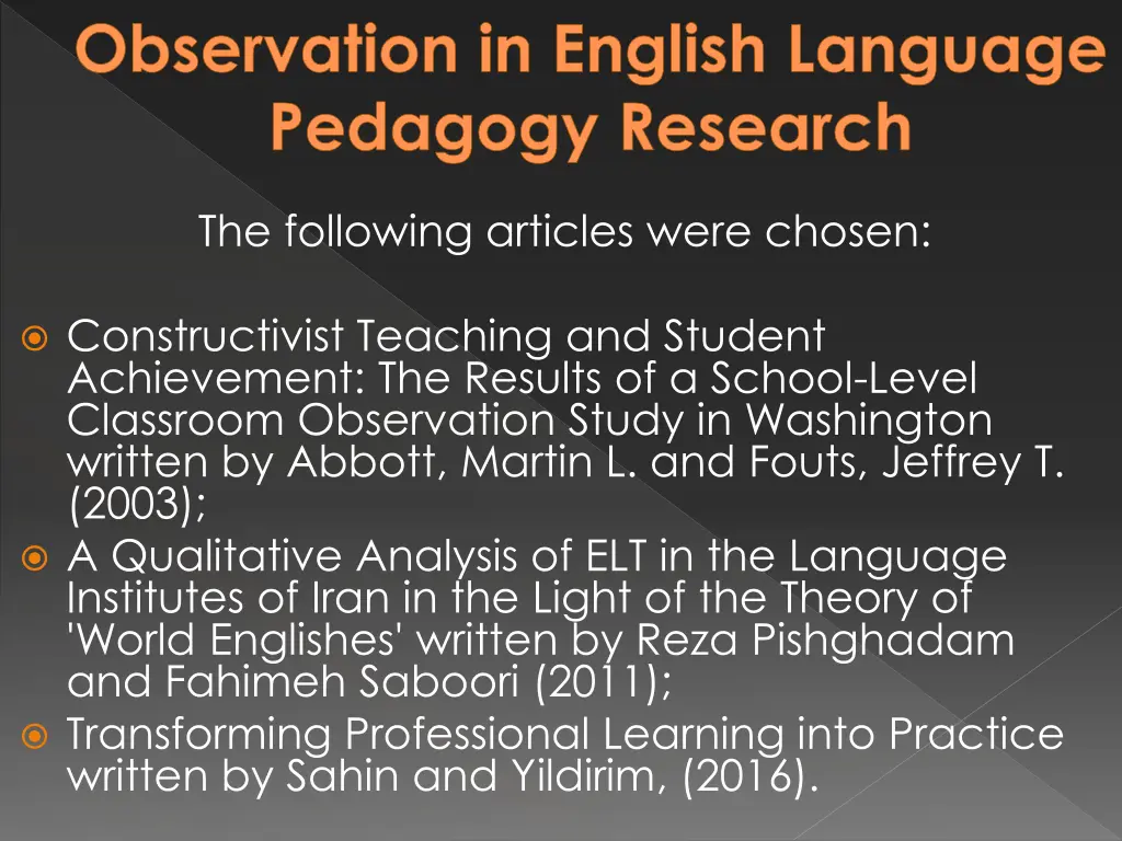 observation in english language pedagogy research 1