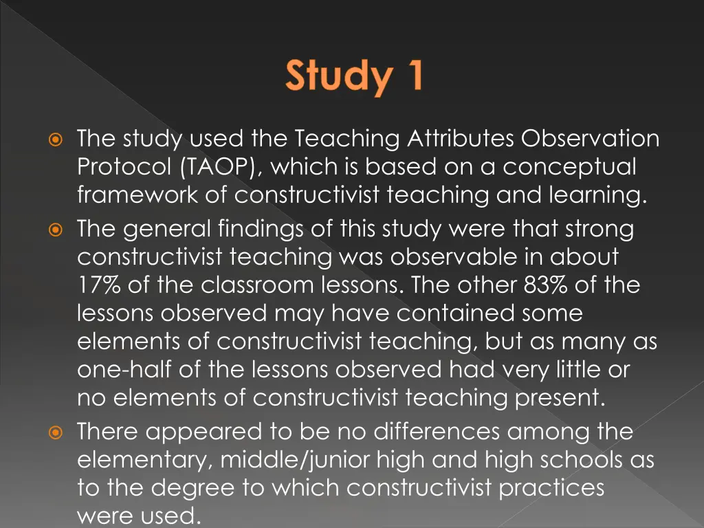 study 1 1