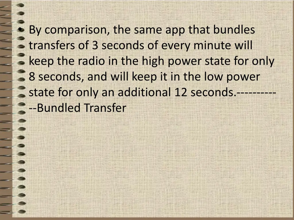 by comparison the same app that bundles transfers