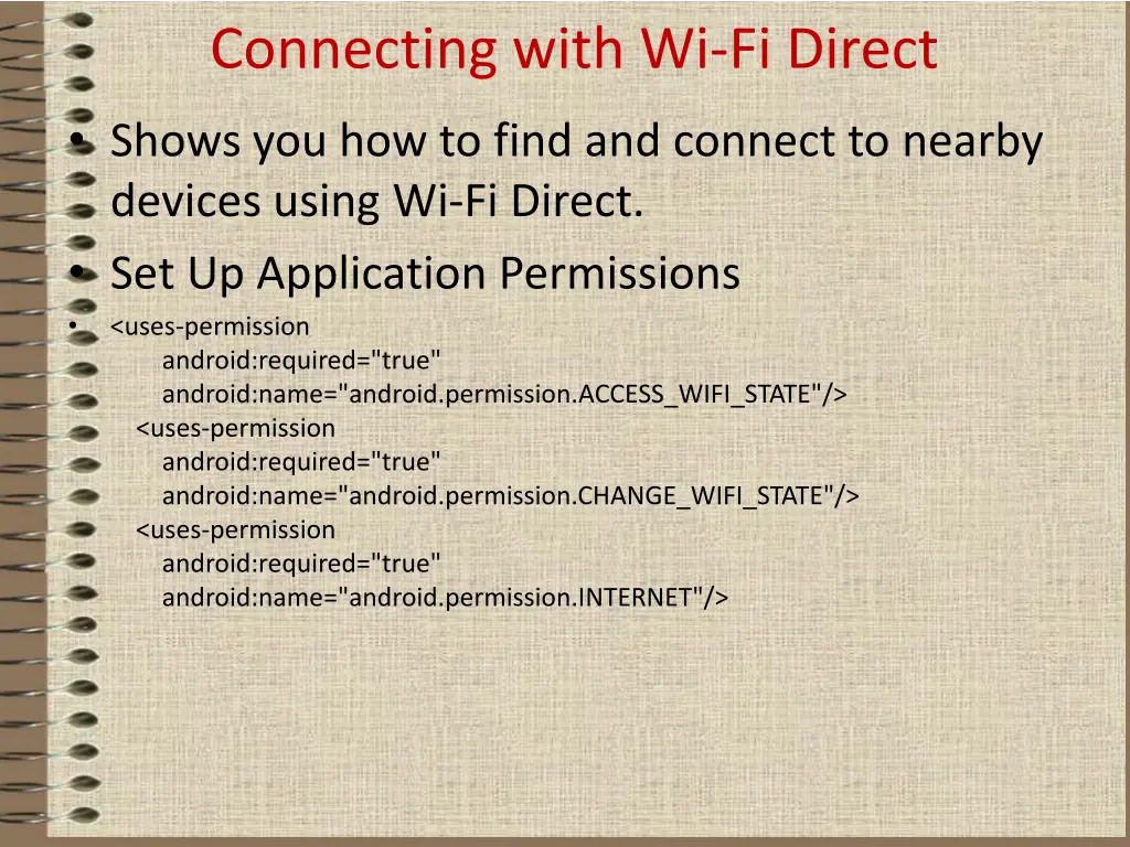 connecting with wi fi direct