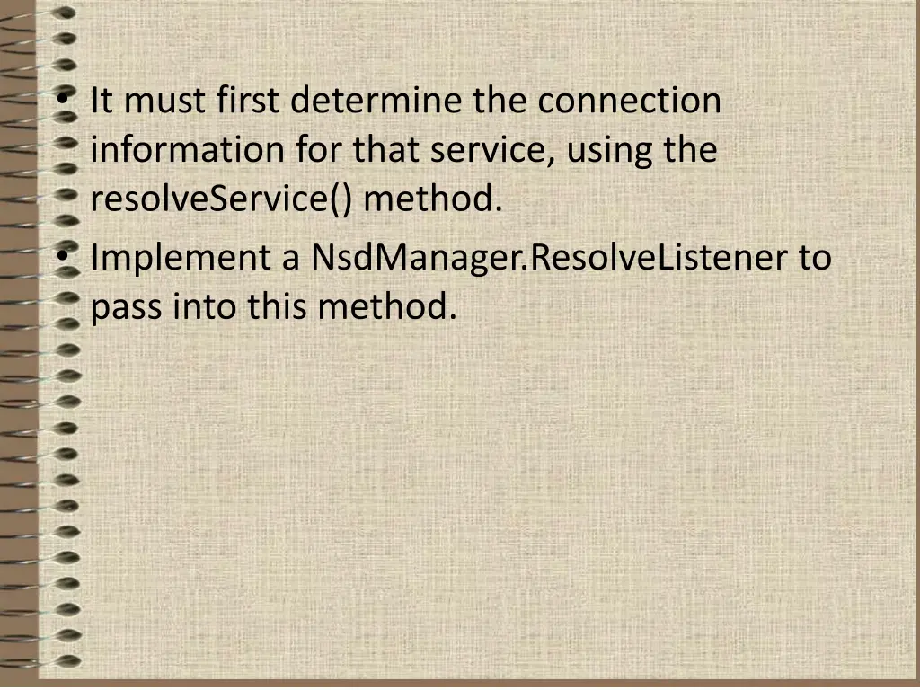 it must first determine the connection