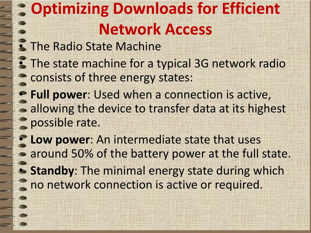 optimizing downloads for efficient network access
