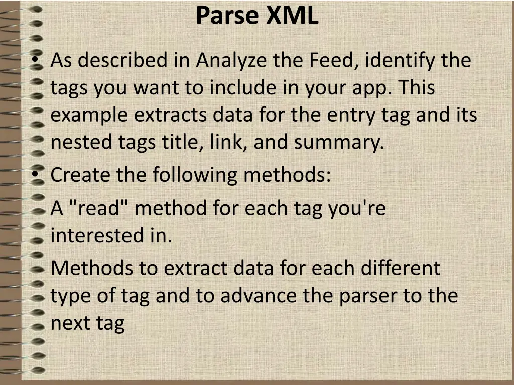 parse xml