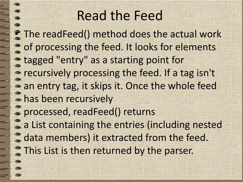 read the feed