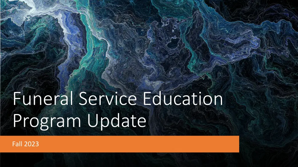 funeral service education program update
