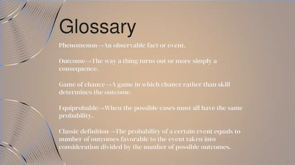 glossary phenomenon an observable fact or event
