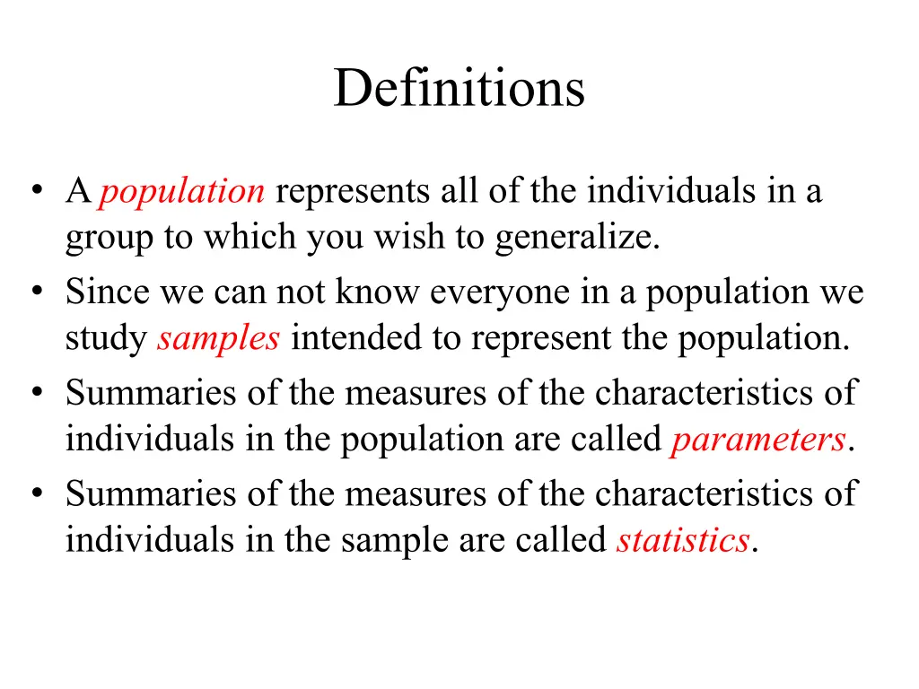 definitions