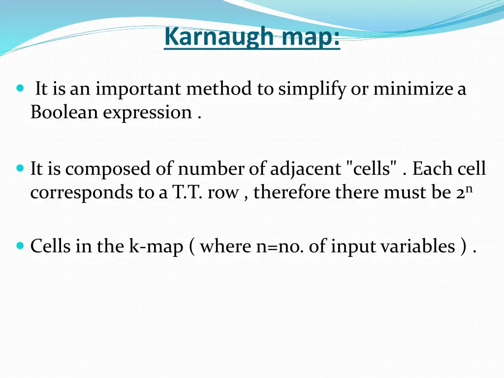 karnaugh map