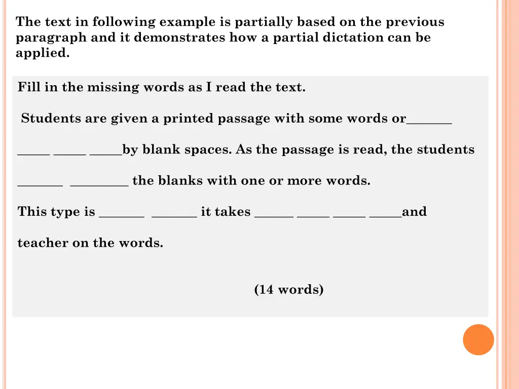 the text in following example is partially based
