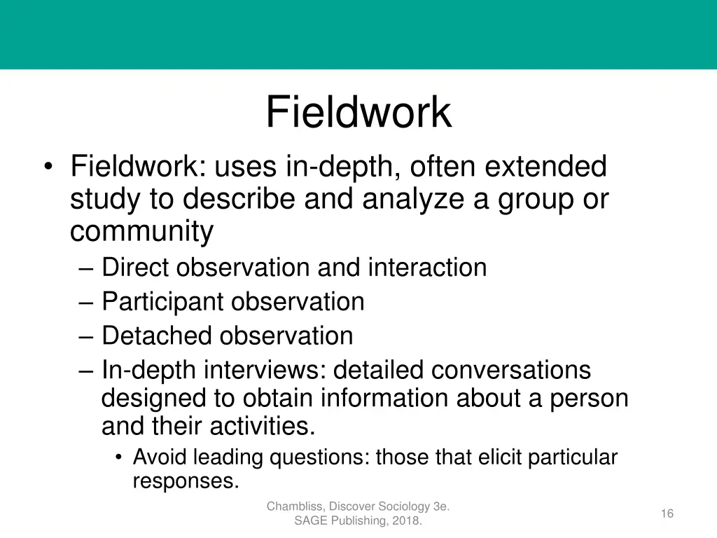 fieldwork